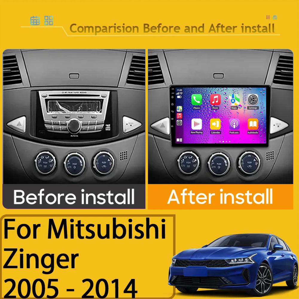 Android For Mitsubishi Zinger 2005 - 2014 Car Radio Multimedia Video Player Navigation GPS Wireless Carplay  Screen Stereo