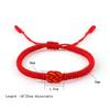 2 Colors Handmade Chinese Red String Bracelet Unisex Weaven Adjustable Friendship Braslet Gift For Lovers Pulseras Rojas Joias