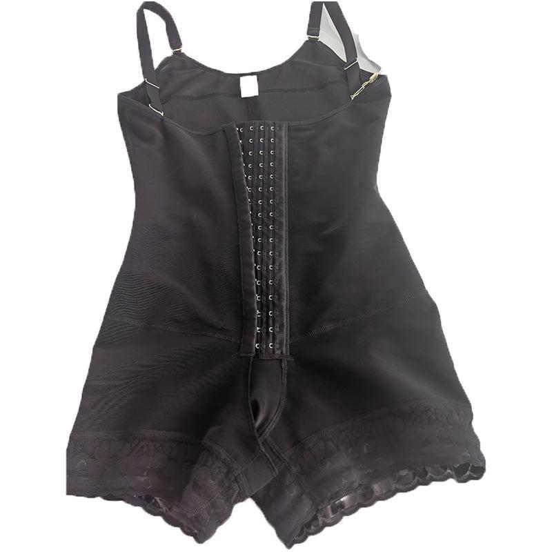 Europäische und amerikanische Shapewear für Damen in Übergröße, Spitzenunterwäsche, Taillenmieder, postpartale Körperformung, Bauchkontrollgürtel, einteiliger Shapewear-Bodysuit