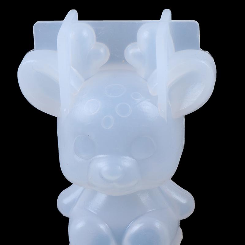 Geometric Bear Silikonová forma Diy Stereo Mirror Form Mousse Ornaments Dekor