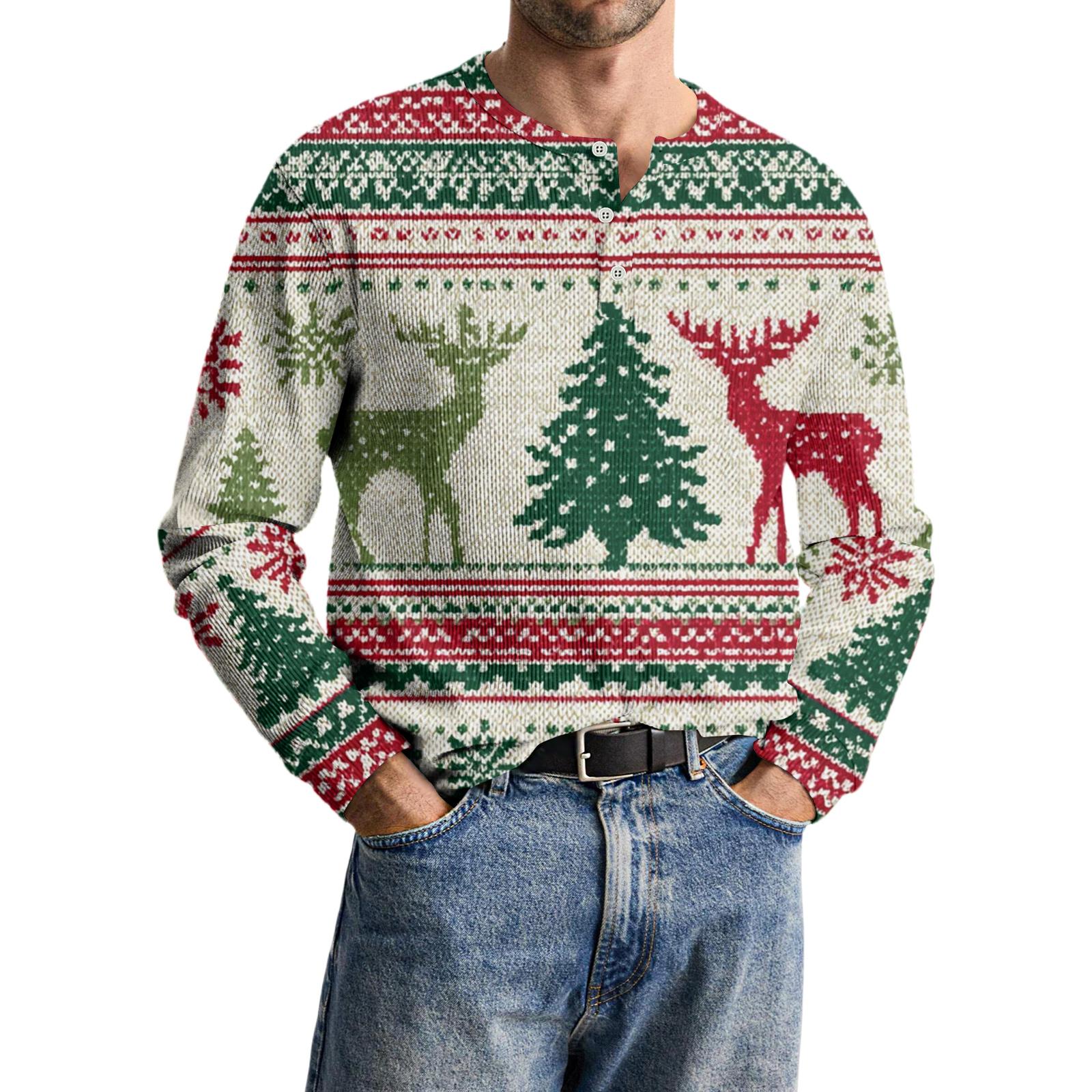 

Men s Casual Knit Button-Up Long-Sleeve Shirt M хакі