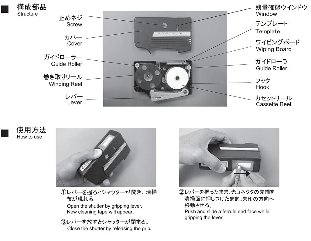 optical connector cleaner NTT-AT ATC-RE-01