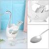 Creative and Cute Tableware Metal Swan Base Holder High-end Fruit Spoon Metal Coffee Spoon Set