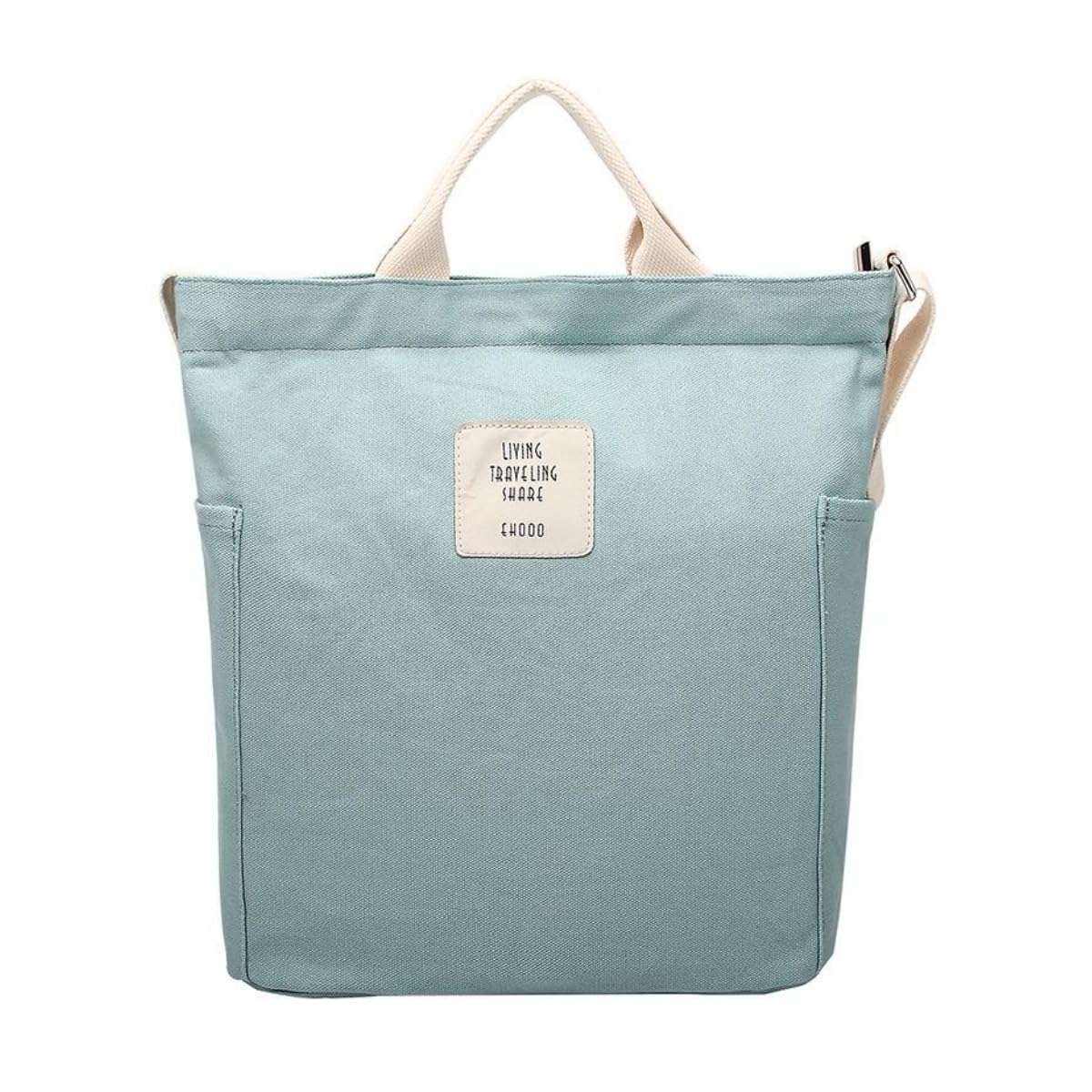 

Сумка-тоут для однотонного плеча большая для поездок на работу или учебу [CUDO] женская, холщовая, сумка, 2-сторонняя, через плечо, A4, холщовая, легкая, вместительная,