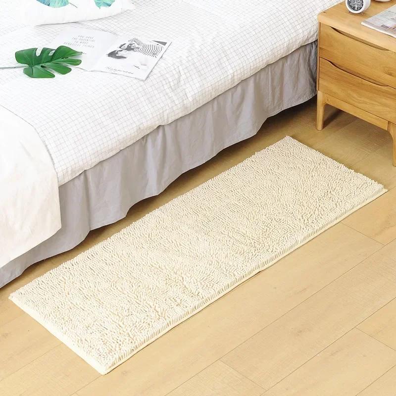 Long Size Bathroom Mat Carpet Chenille Bath Mat Non-slip Rugs For Bathtub Side Water Absorption Toilet Floor Mat 50*120 50*140cm