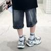 Boys' Lightweight Summer Denim Shorts: Stylish Athletic Casual 5-Inch Shorts for Older Boys