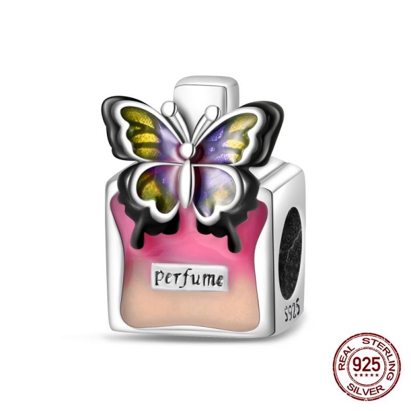 Compatible With Charm Bead Components Designed For Pandora Authentic Original Bracelets Do It Yourself Charming Women's Perfume Bead Component Copper