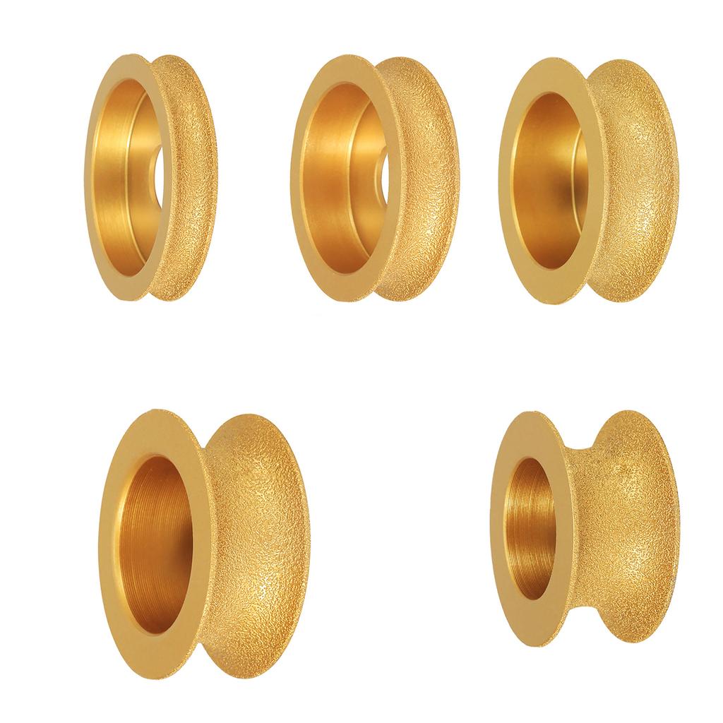 10mm/15mm/20mm/25mm/30mm Round Brazed Diamonds Grinding Wheel Marble Stone Edging Profile Grinding Disc Replacement