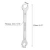 1/2pcs Thin Open End Wrench 5.5-32mm Metric Sandblasting Plated Stainless Steel Double Ended Slim Spanner for General Repairs
