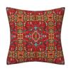 Kissenbezug inspiriert von türkischen Teppichen: Traditionelles Medaillonmuster in sattem Rot & Marineblau Böhmische Wohnkultur Kissenbezug