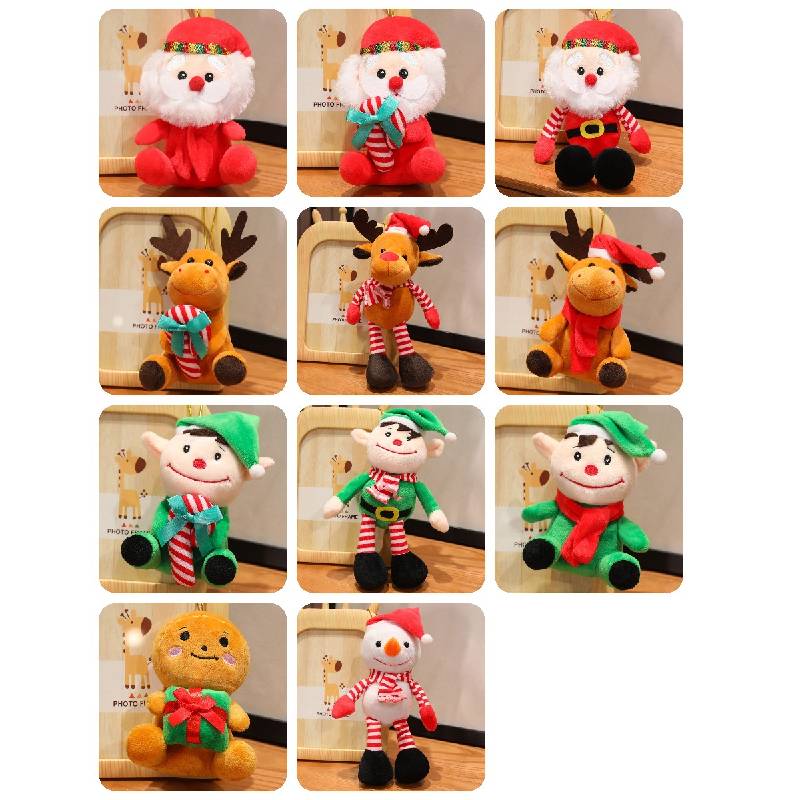 Santa Plush Christmas Toys Elk Dolls Snowman Elf Decoration Christmas Gifts