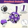 Dog Toys Soccer Ball with Straps, Interactive Dog Toys for Tug of War, Puppy Birthday Gifts, Water Toy, Durable Dogs Balls World
