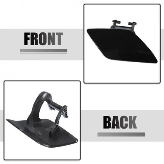 Car Front Right Side Bumper Washer Nozzle Cover Fit for Mercedes-Benz E550 Black