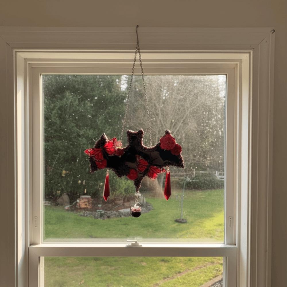 Hot Bats and Butterflies Hanging Ornaments Handmade Charming Home Decorations Wind Chimes Outdoor
