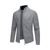 Men's Autumn Winter Knitting Sweatercoat Stand Collar Cardigans Warm Fashion Knitted Coat Male Sweater Jacket Loose Outwear Man