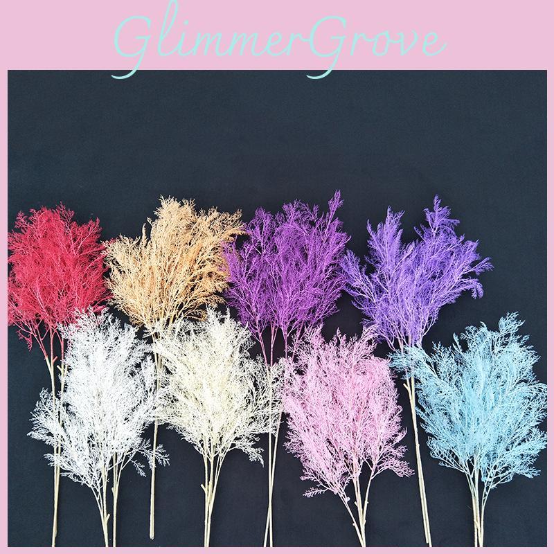Mist Pine Plastic Floral Decor Faux Botanical Artificial Flowers For Wedding Home Centerpiece 80