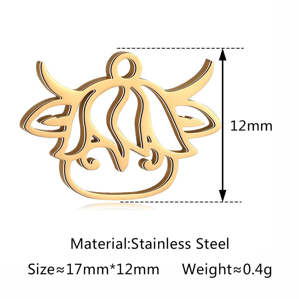 5Pcs Horse/Hat/Horseshoe/Cactus/Boot Charms Stainless Steel Western Cowboy Pendants DIY Bracelet Necklace Crafts Jewelry Making