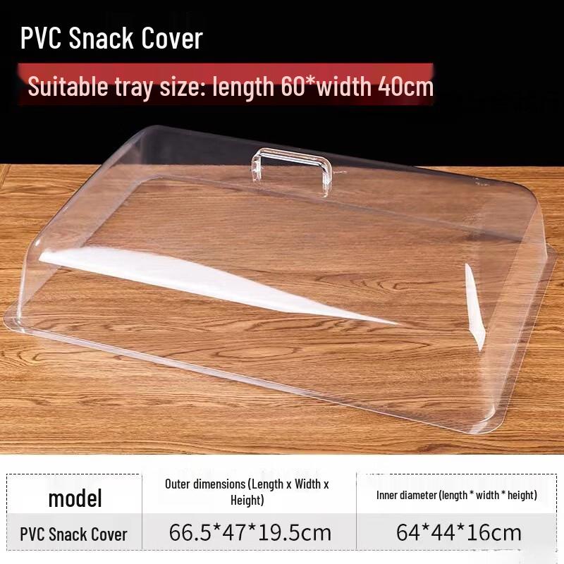 Clear Plastic Food Cover & Dust Lid