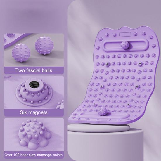 Yousheng Foot Massager Mat with Dual Balls Feet Pain Relief Pressure Point Pad Foot Relaxation Reflexology Pad Non-slip Anti-fatigue Walk Stone
