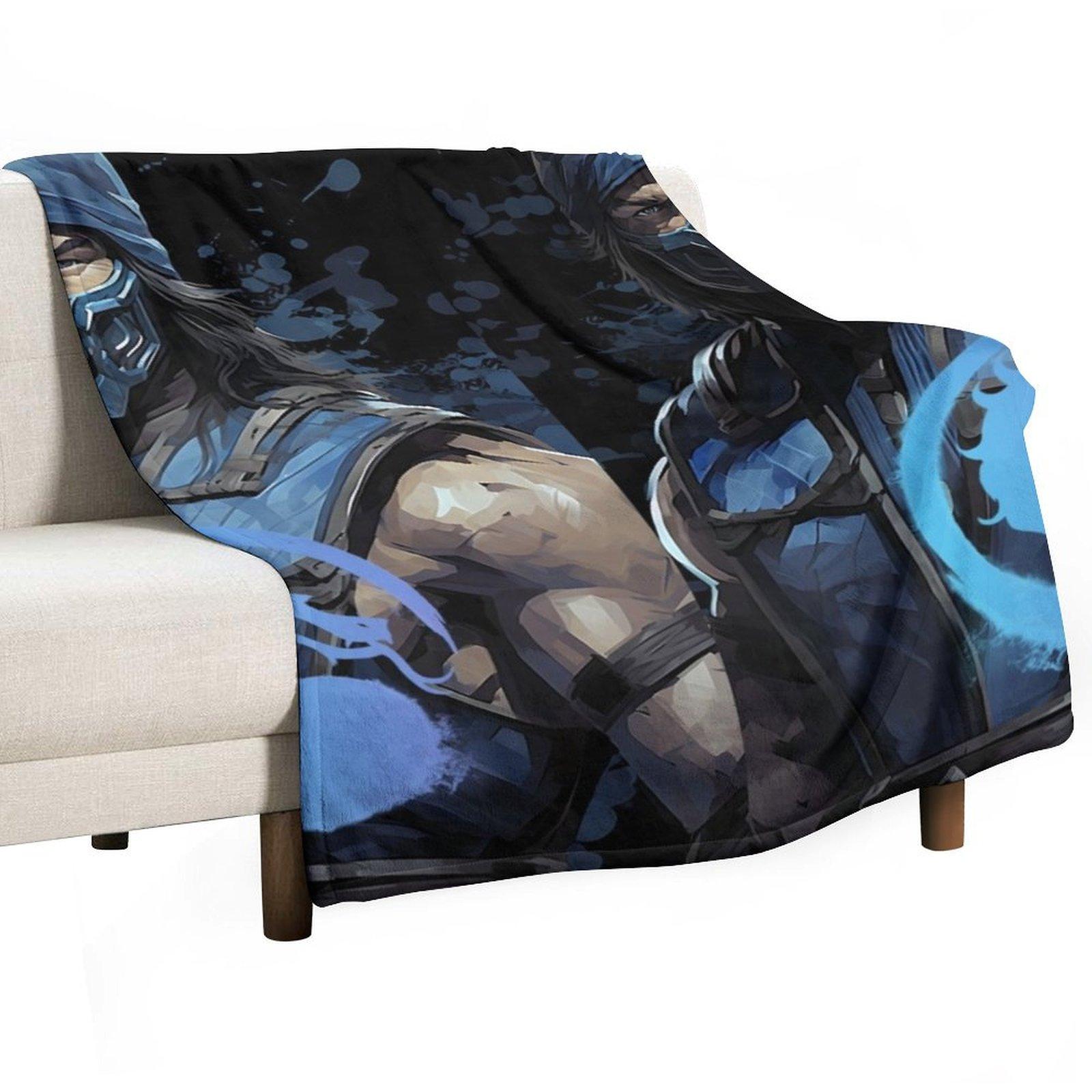 MK 1 Sub Zero Throw Blanket Beautifuls Stuffeds Luxury Brand Single Blankets 30x40in