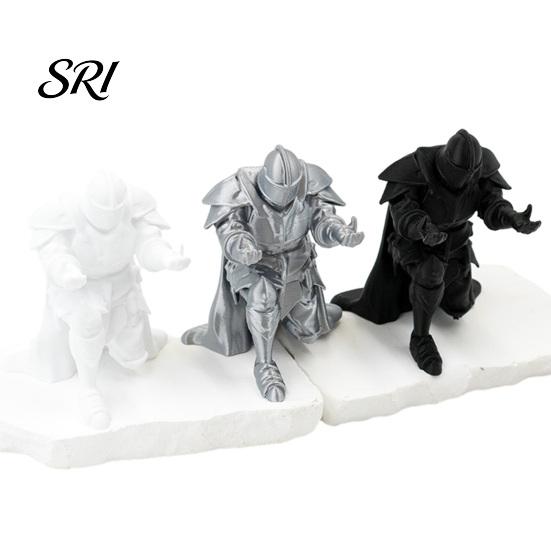 Multi-use Pen Holder Medieval Knight Kneeling in Armor Pencil Desktop Decoration Fun Gift for Students Office Workers