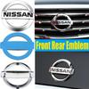 3D ABS New Emblem Car Front Rear Logo for Tiida Sentra Teana X Trail T30 T32 Almera Kicks Micra Qashqai J10 J11 Leaf Juke
