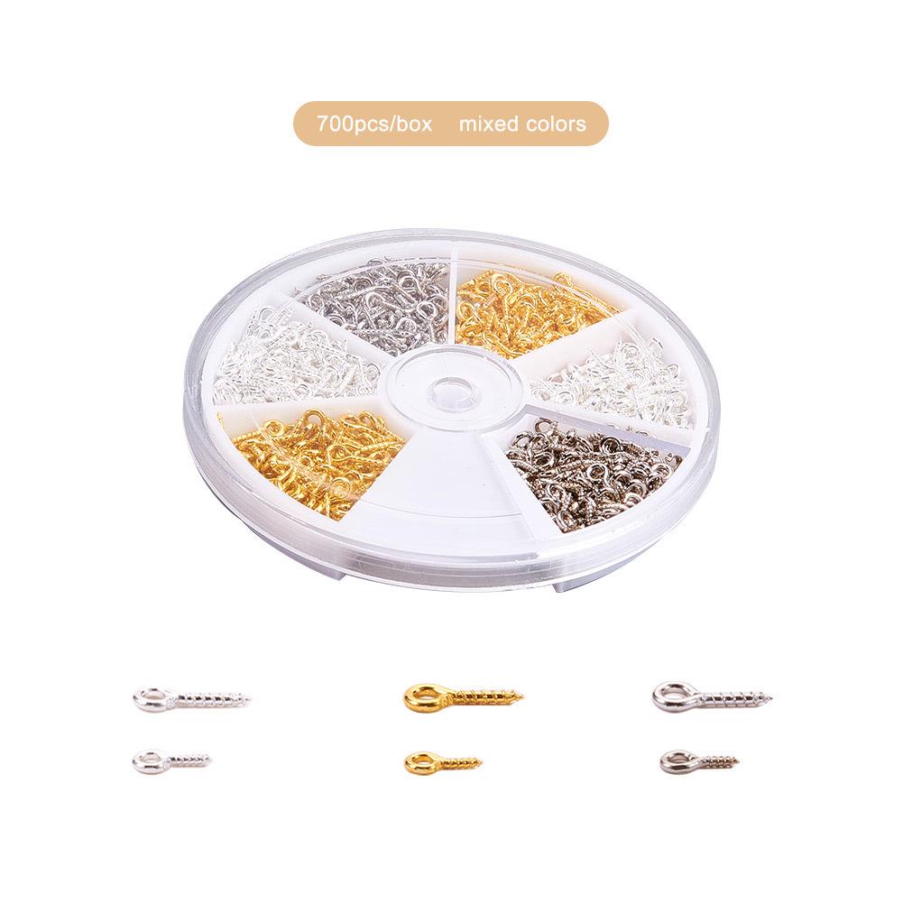 

Люверсы, рым-болты и винты с рожками - Набор в коробке для DIY ювелирных аксессуаров