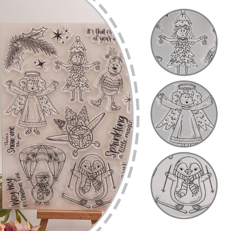 1 Sheet Clear Handmade Paper Crafting Stamp Crafts Hand Scrapbooking Supplies Card Making Decorations Seal Clear Stamp
