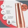 Copper Crown 1100 Water Bottle, Set of 2, 1.09 Litre Each, Copper | 100% Leak Proof | Office, Home,Travel