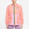 Nike Sportswear Icon Clash Embroidered Lightweight Woven Hooded Jacket Women Jackets Rave-Pink DJ5375-641