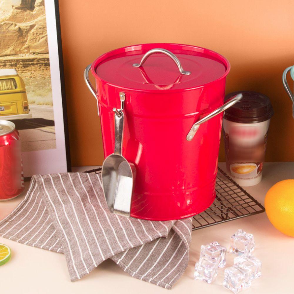 Galvanized Iron Beer Chiller Bin with Ice Shovel Beer Cooler Bucket Ice Bucket  Picnic