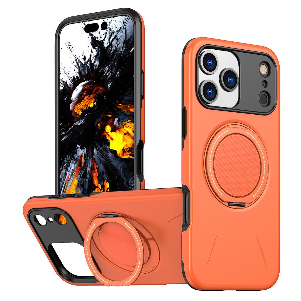 Rotating Hidden Ring Bracket Magnetic Case For iPhone 17 Air 16 15 14 13 12 11 Pro Max Plus For Magsafe Rugged Heavy Duty Cover