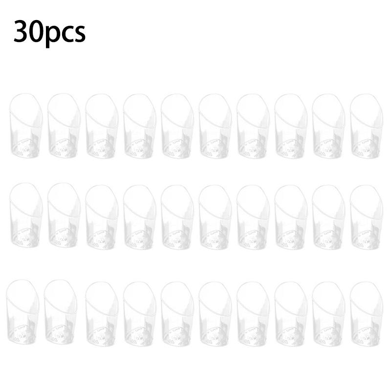 A62X 30Pcs 80Ml Mini Disposable Bevel Cake Cups Pudding Jelly Mousse Cup Appetizer Bowl for Home Dessert Shop Food Container