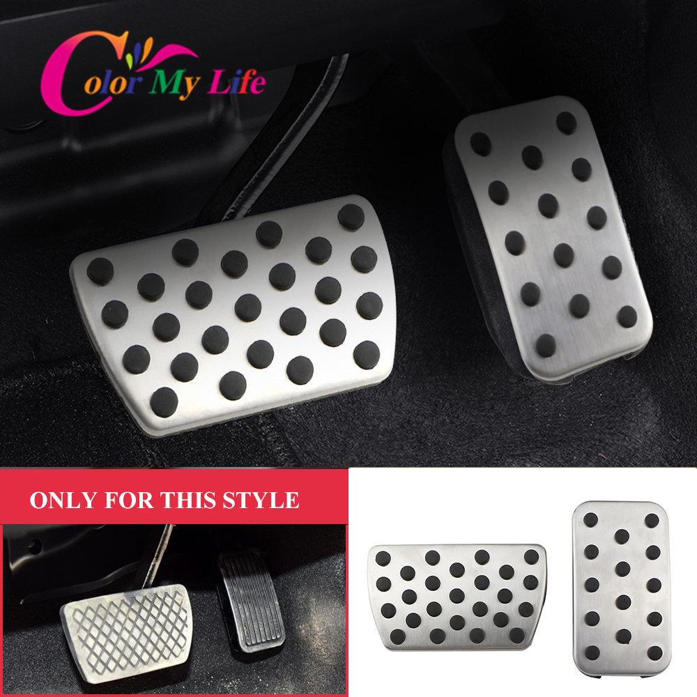 AT Stainless Steel Car Pedals Auto Pedal Cover for Honda Civic CRV Jade Accord Elysion Odyssey Parts