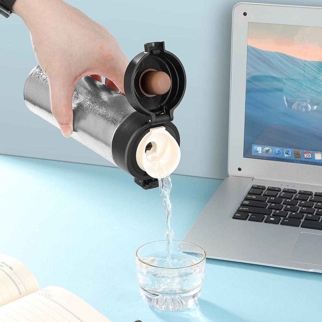 Termoska z čisté titanové slitiny, izolovaná láhev na vodu, dvouvrstvá vakuová skákací láhev do auta, přenosná láhev na čaj