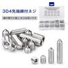 200-Piece Hex Socket Set Screw Set, 304 Stainless Steel Set Screws, M3/M4/M5/M6/M8, 10 Types (20 of Each), for Connections and Repairs, Includes Clear