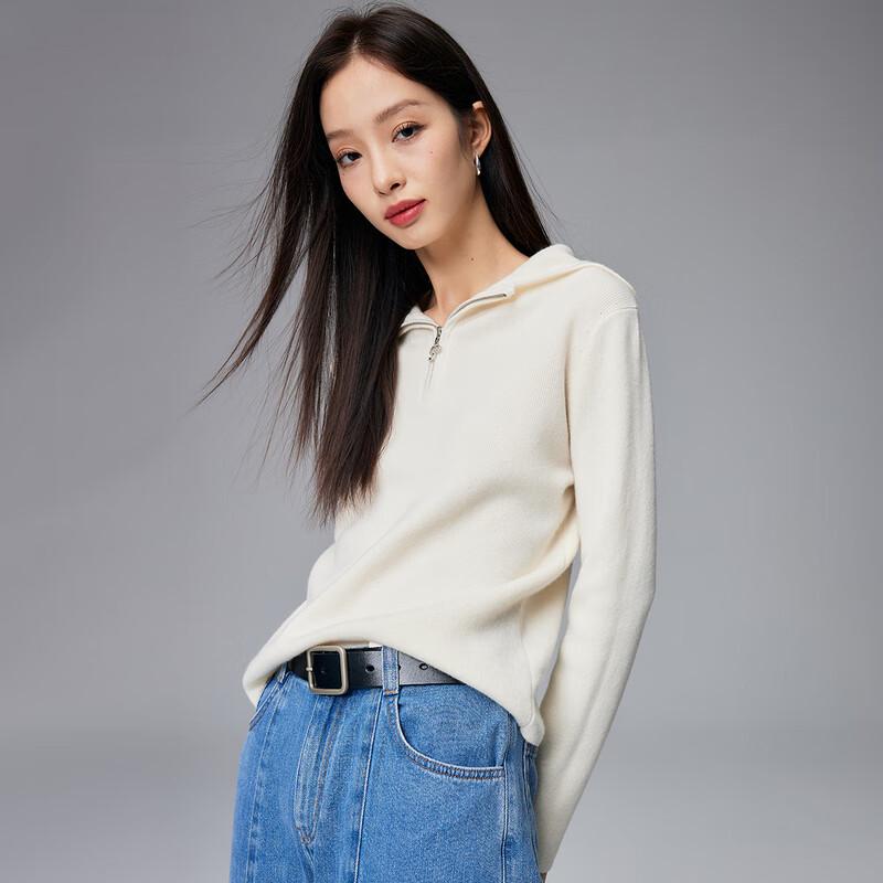 Paro Women's 100% Cashmere Half-Zip Knit Sweater