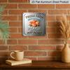 2D Flat, 1pc, Vintage Metal Aluminum Decorative Sign, Fresh Farm Peach, Retro Wall Art, Home Decor for Kitchen, Dining Area, Pantry, Entryway, Room