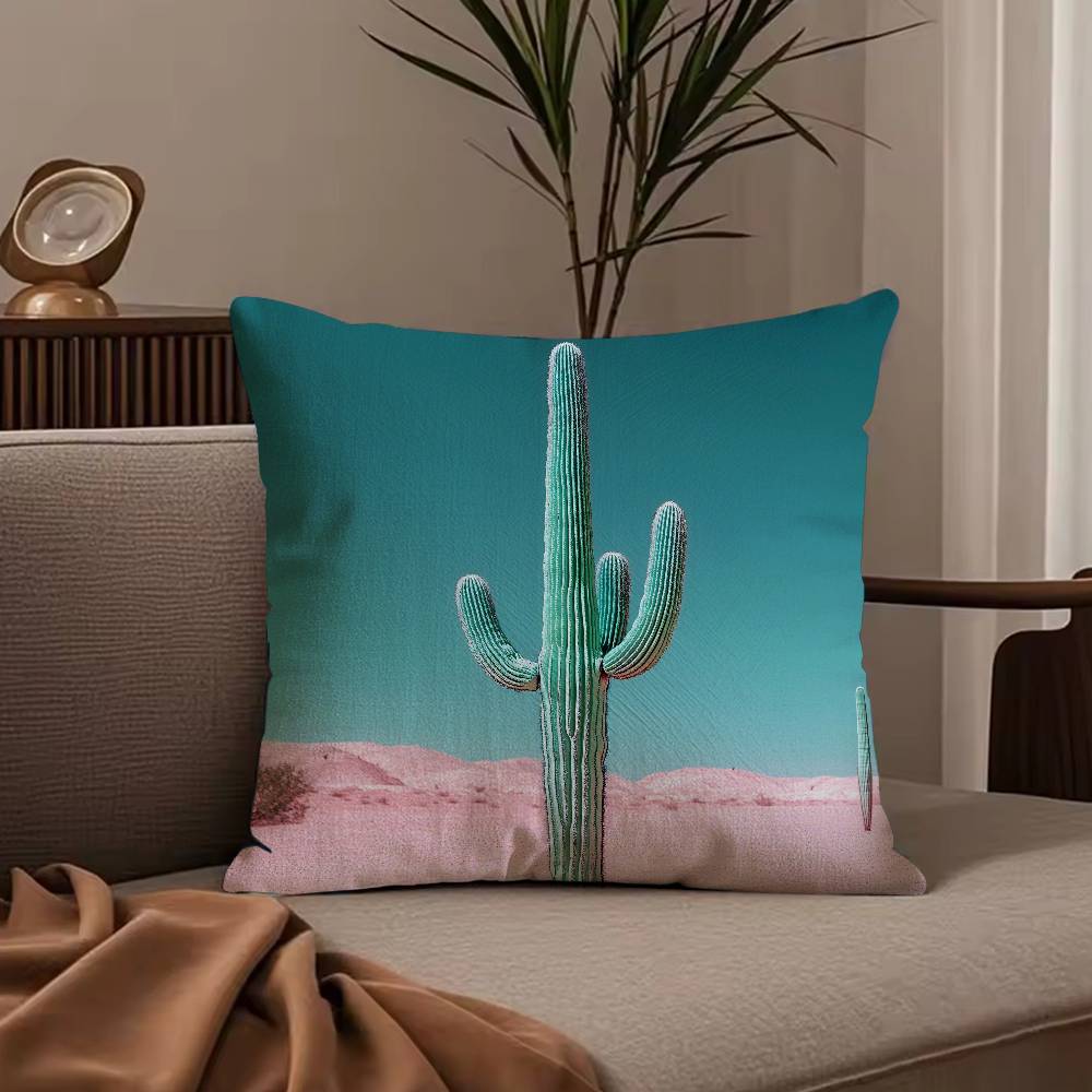 Tropical Plant Fruits Pillow Case Anti-dustmite Pillowcase Invisible zipper silky short plush Sofa cushion cover
