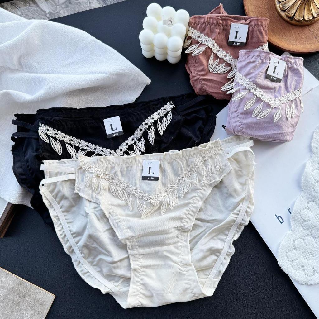 Clearance Ice Silk Lace Low-Rise Women's Panties
