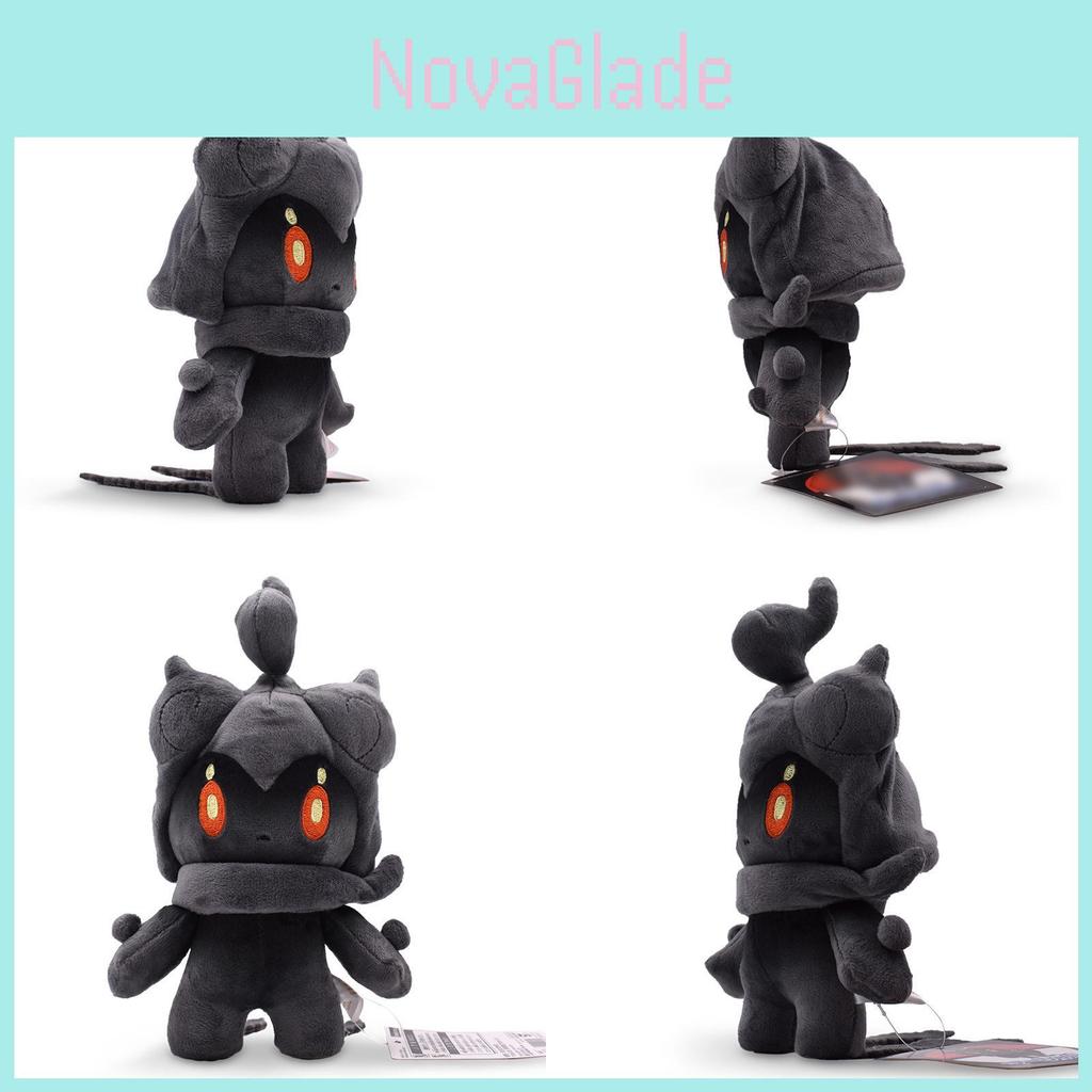 25 cm Liten Svart Marshadow Plysjleketøy Supermykt Kosedyr Med PP Bomullsfyll