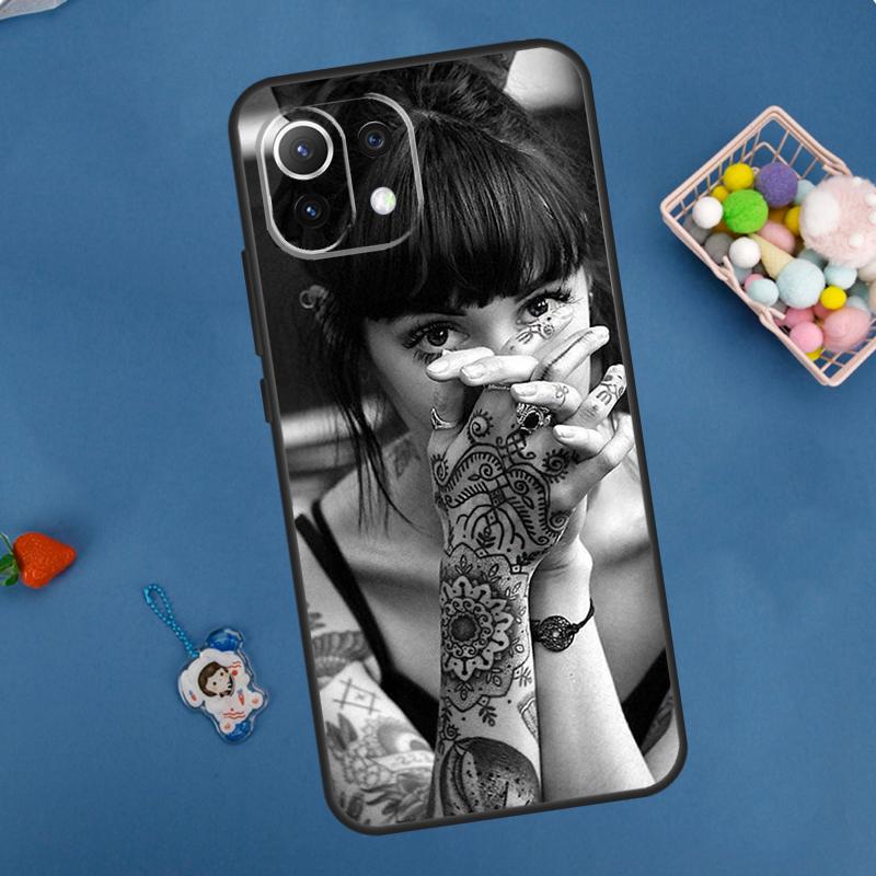 Sexy Tattoo-Mädchen Hülle für Xiaomi 14T Pro 13T 11T 12T 13 14 15 Ultra POCO X7 Pro X3 X5 X6 F5 F6 M6 Pro Abdeckung