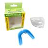 Mouthpiece Mouth Guard with Case for Muscle Martial 2 Colors Karate, Boxing, Training, Sports, Arts, Exercise, (Blue/White)