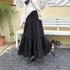 2026 Trendy High-Waist Embroidered A-line Skirt with Elastic Design