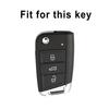 TPU Leather Shell Fob For Volkswagen VW Tiguan SEAT Ateca Leon FR 2 Ibiza Golf 7 ALLTRACK MK7 Skoda Octavia Car Key Case Cover