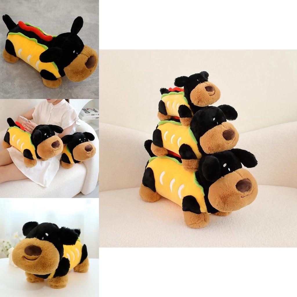 Cute Sausage Dog Plush Toy For Girls Soft And Cuddly Dog Doll For Sleeping 30cm/0.16kg