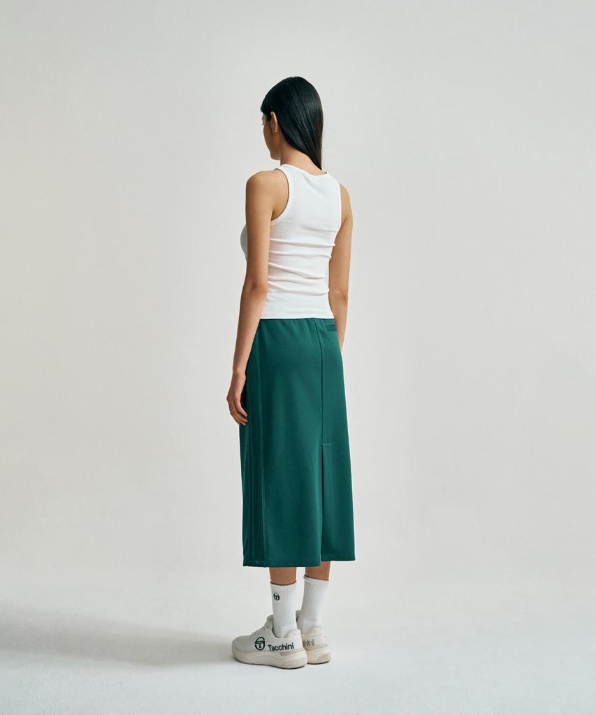 SERGIO TACCHINI W Tacchini Modern Track Midi Skirt (D.Green)