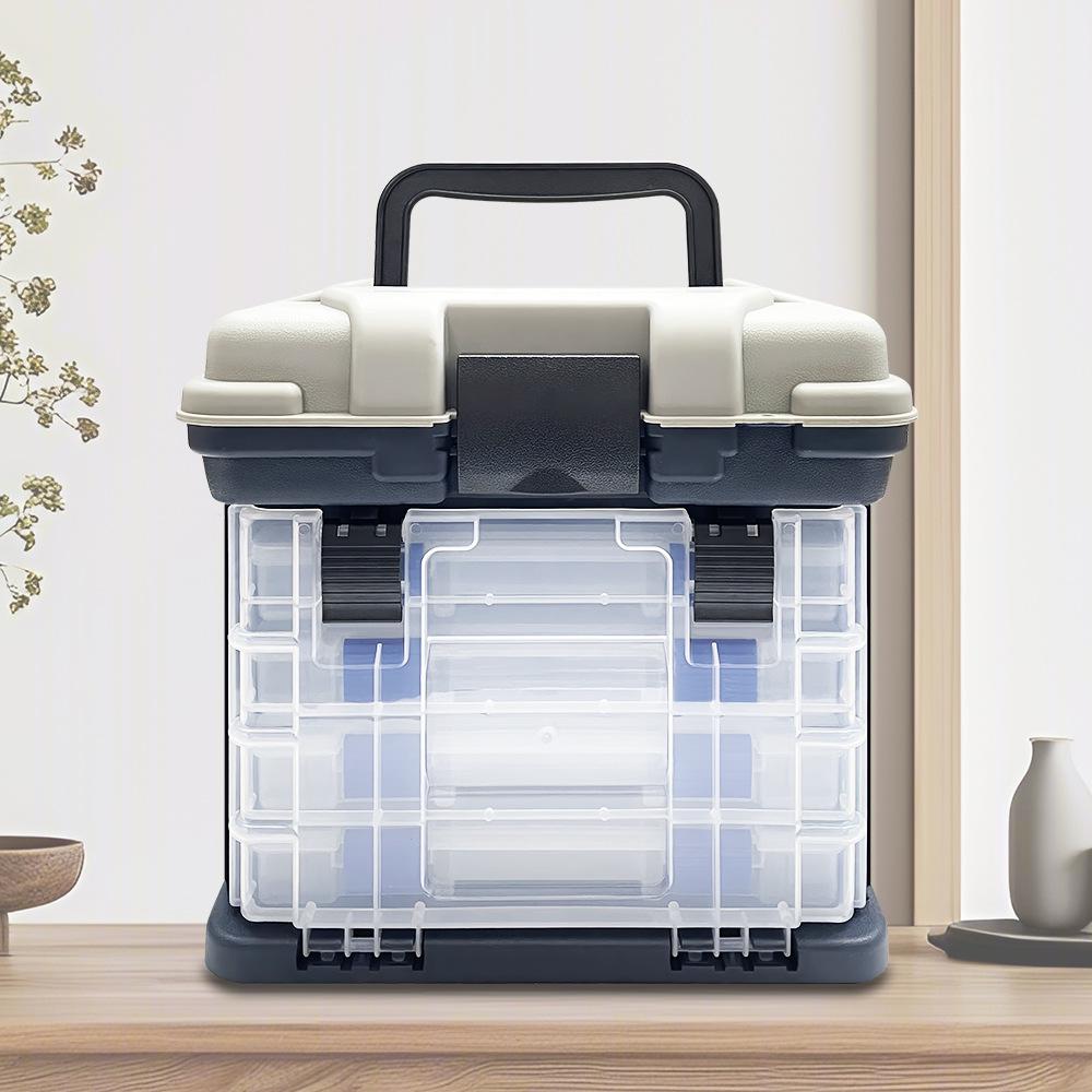 

A1R 5-Layer Multifunctional Fishing Tackle Box - Handheld Lure and Bait Storage for Sea Fishing.