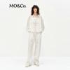 MO&Co. High-Waist Drawstring Straight-Leg Casual Pants
