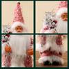 Christmas Festives Santa Ornament 11Inch Fabric Figurine Holiday Decoration For Indoor Photography And Party Themes